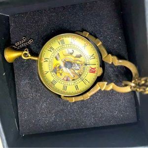 Crystal orb pendant watch